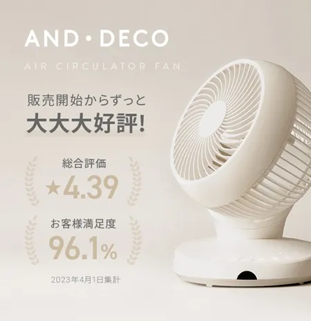 360°首振りサーキュレーター マイナスイオン搭載タイプ