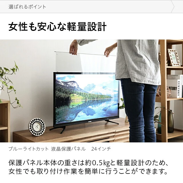 ブルーライトカット液晶テレビ保護パネル 24インチ｜モダンデコ公式