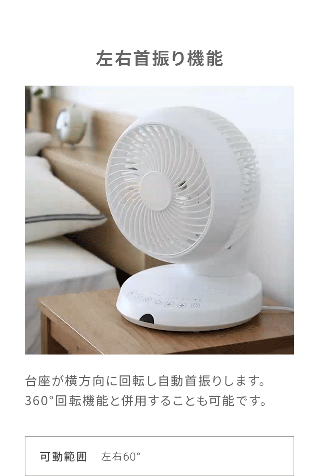 左右首振り機能