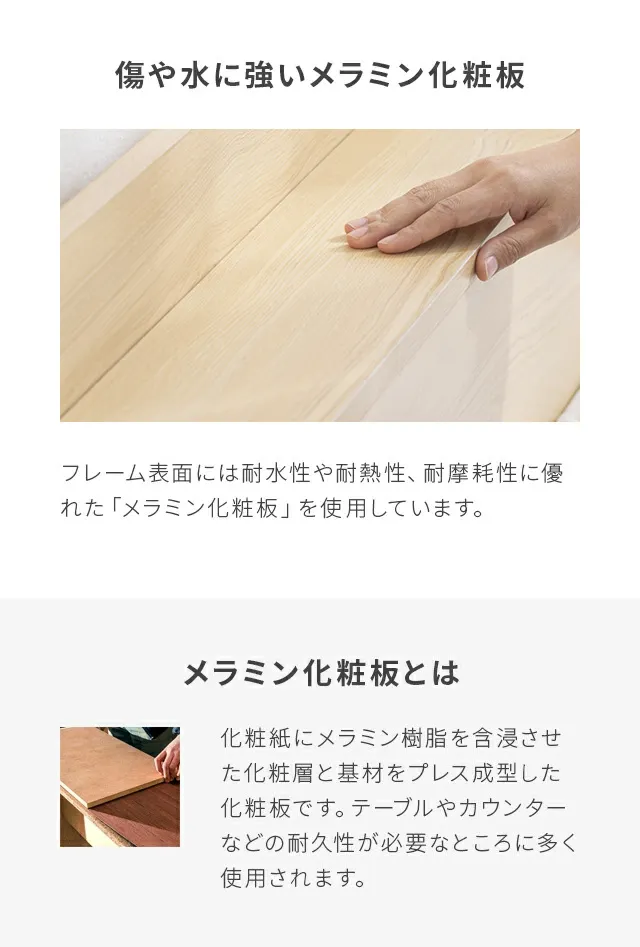 クイーン・大容量収納] コンセント機能付きベッド 収納左右組み換え