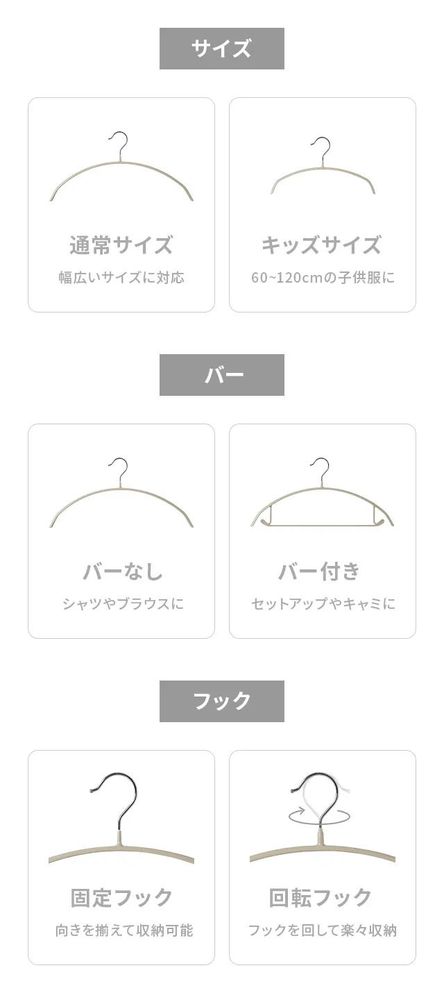 30本セット】滑らないハンガー 固定フック｜モダンデコ公式