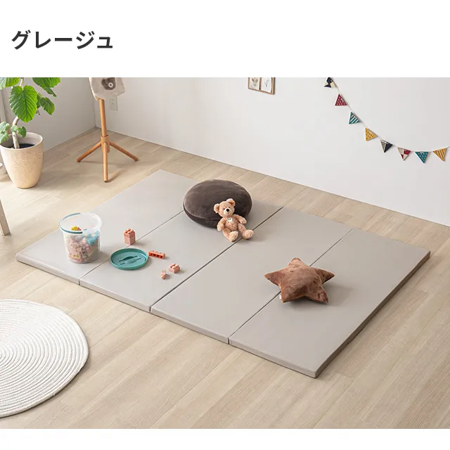 新品 テコペコ 折りたたみ プレイマット Mサイズ グレージュ 新品 テコペコ 折りたたみ プレイマット Mサイズ グレージュ 新品