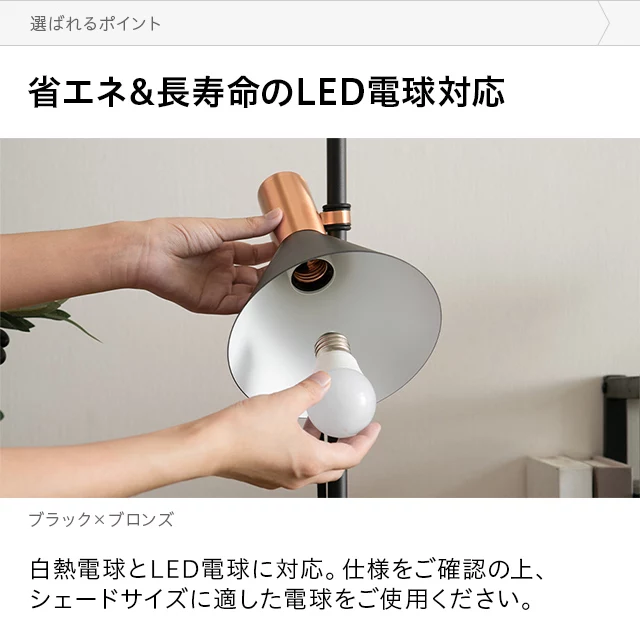 ブロンズソケット LEDデスクライト｜モダンデコ公式｜インテリア・家具 