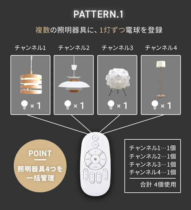 調光調色LED電球 専用リモコン｜モダンデコ公式｜インテリア