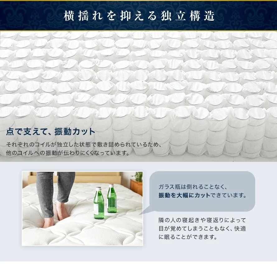 横揺れを抑える独立構造