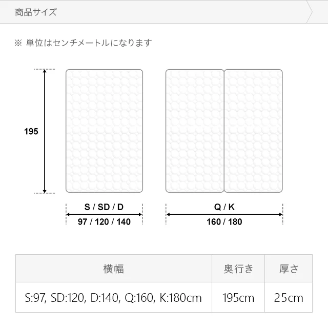 超極厚ポケットコイルマットレス K｜モダンデコ公式｜インテリア・家具