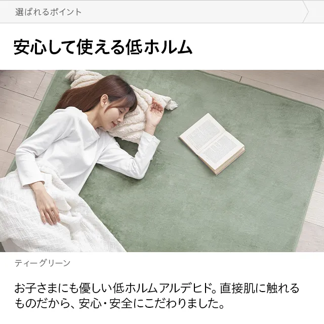 フランネルラグ 200×250cm｜モダンデコ公式｜インテリア・家具の総合通販
