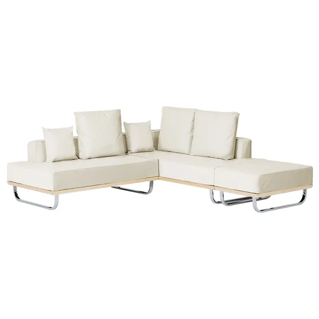 50%OFF対象！ コーデュロイソファセット カウチ+2P+オットマン フル