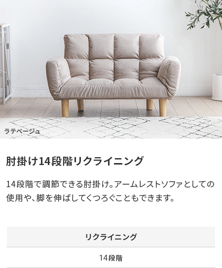 40%OFF対象！ [本体幅105cm・傷に強いペット対応生地] リクライニング