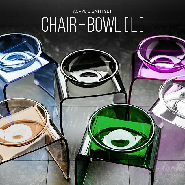 アクリルバスチェア ボウルセット Lサイズ