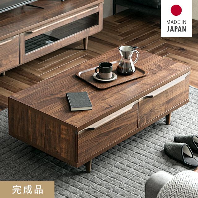 幅105cm 日本製 収納付きセンターテーブル TCT-009