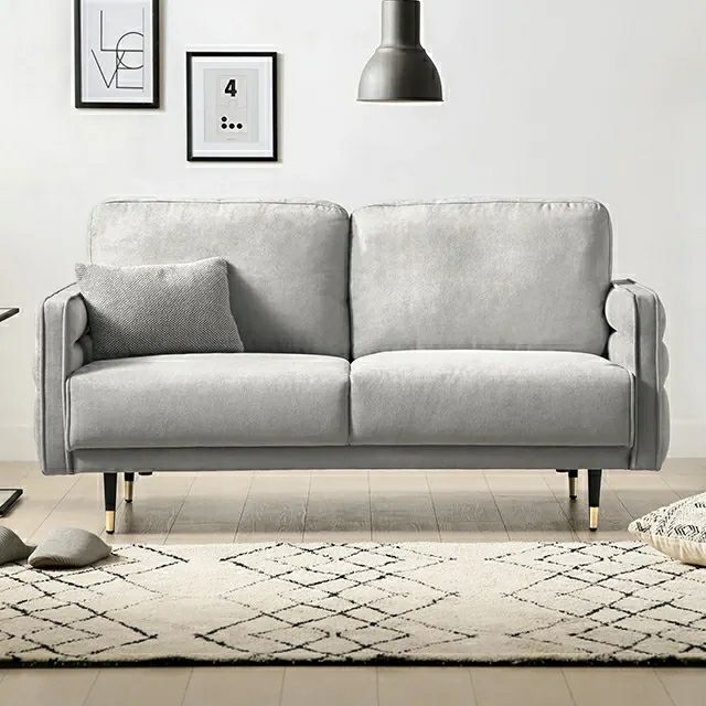 [幅143cm] 2人掛けアンティーク調ソファ