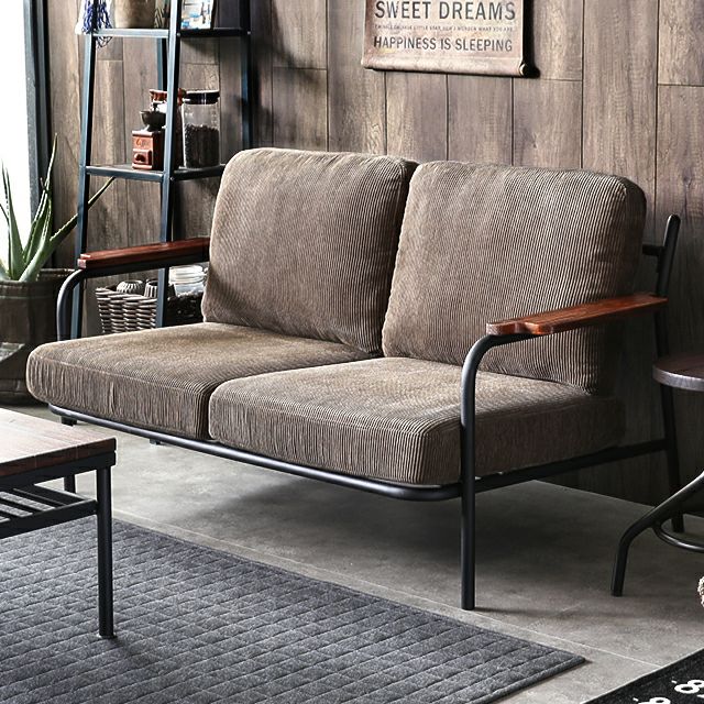 [幅137cm] 2人掛けコーデュロイソファ