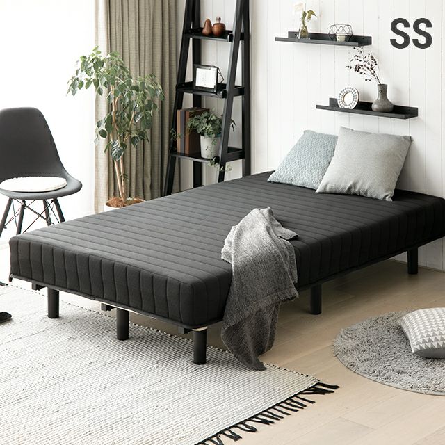 [セミシングル] 脚付きマットレス 極厚20cm ボンネルコイル