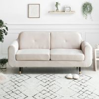 [幅161cm] 2人掛けベロアソファ