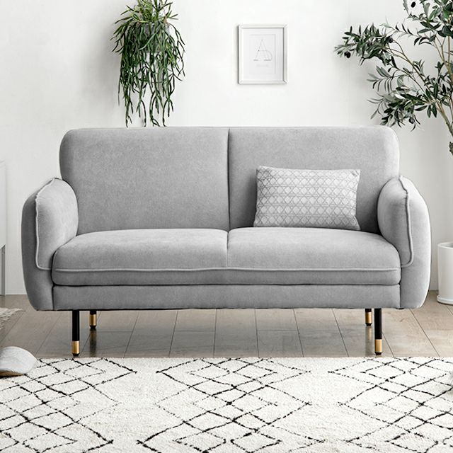 [幅140cm] 2人掛けストレートソファ アンティーク調