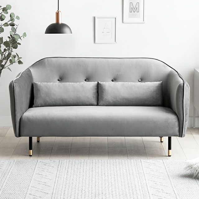 [幅140cm] 2人掛けコンパクトソファ アンティーク調