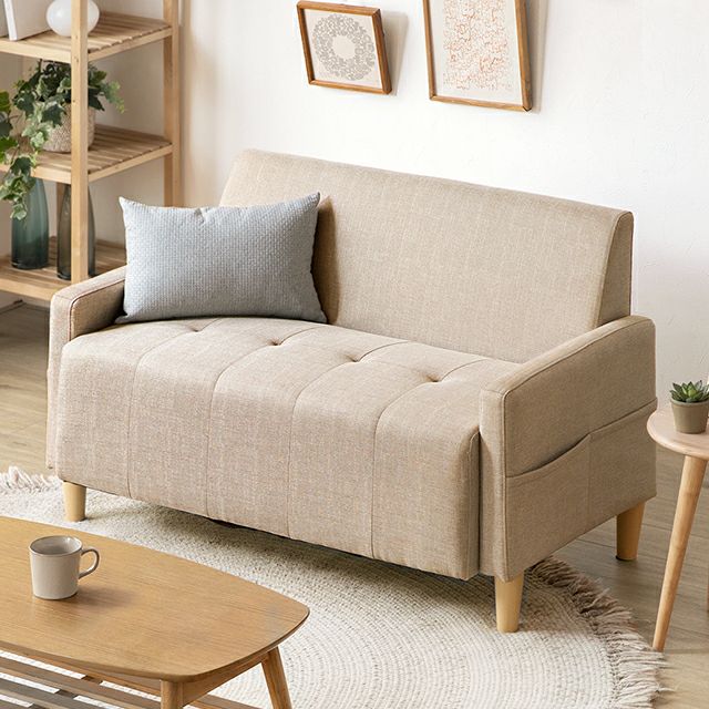 [幅113cm] 2人掛け2wayコンパクトソファ