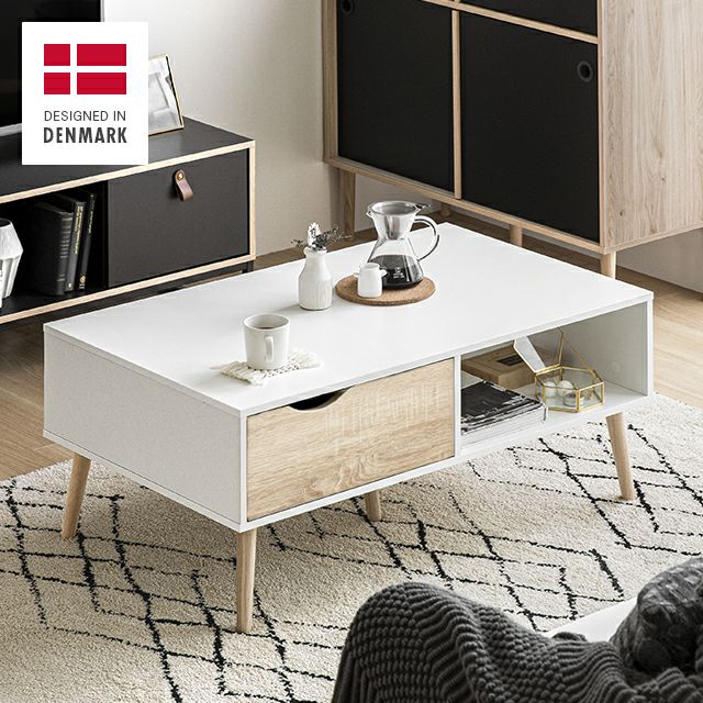 幅99cm デンマーク デザイン センターテーブル
