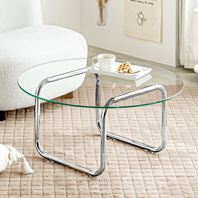 幅80cm ガラスセンターテーブル