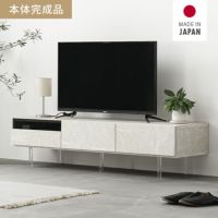 幅150cm 美しい浮遊デザイン フロートテレビボード 透明脚 引き出し収納