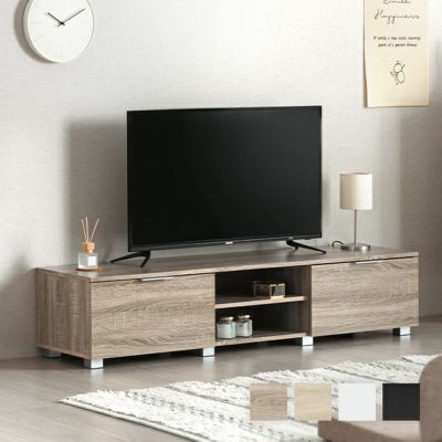 幅150cm デンマーク デザイン ロースタイル収納付きテレビボード