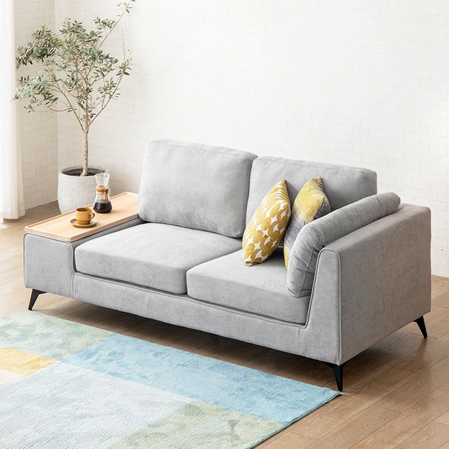 幅200cm] 2人掛けサイドテーブル付きソファ｜モダンデコ公式  